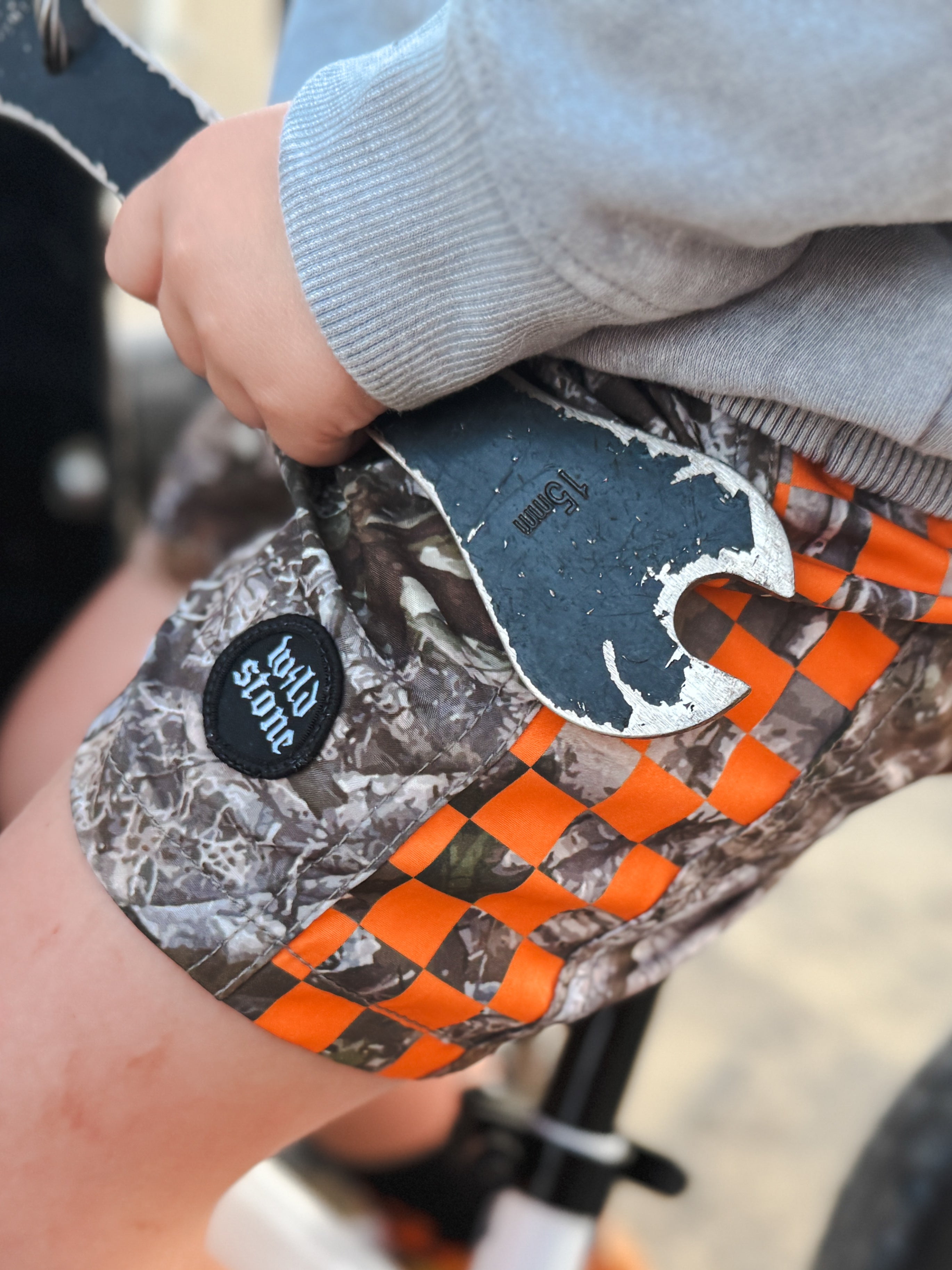 Camo checkered boardshorts