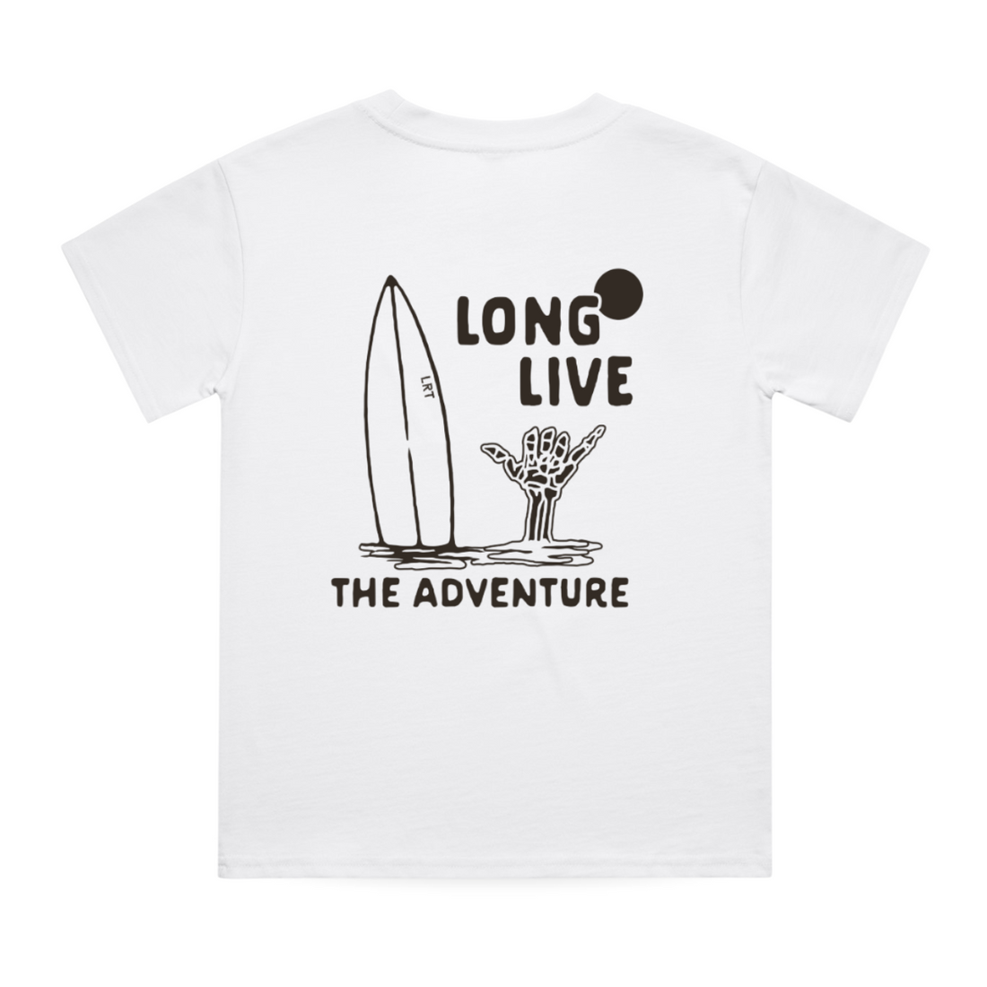 LONG LIVE THE ADVENTURE TEE - WHITE