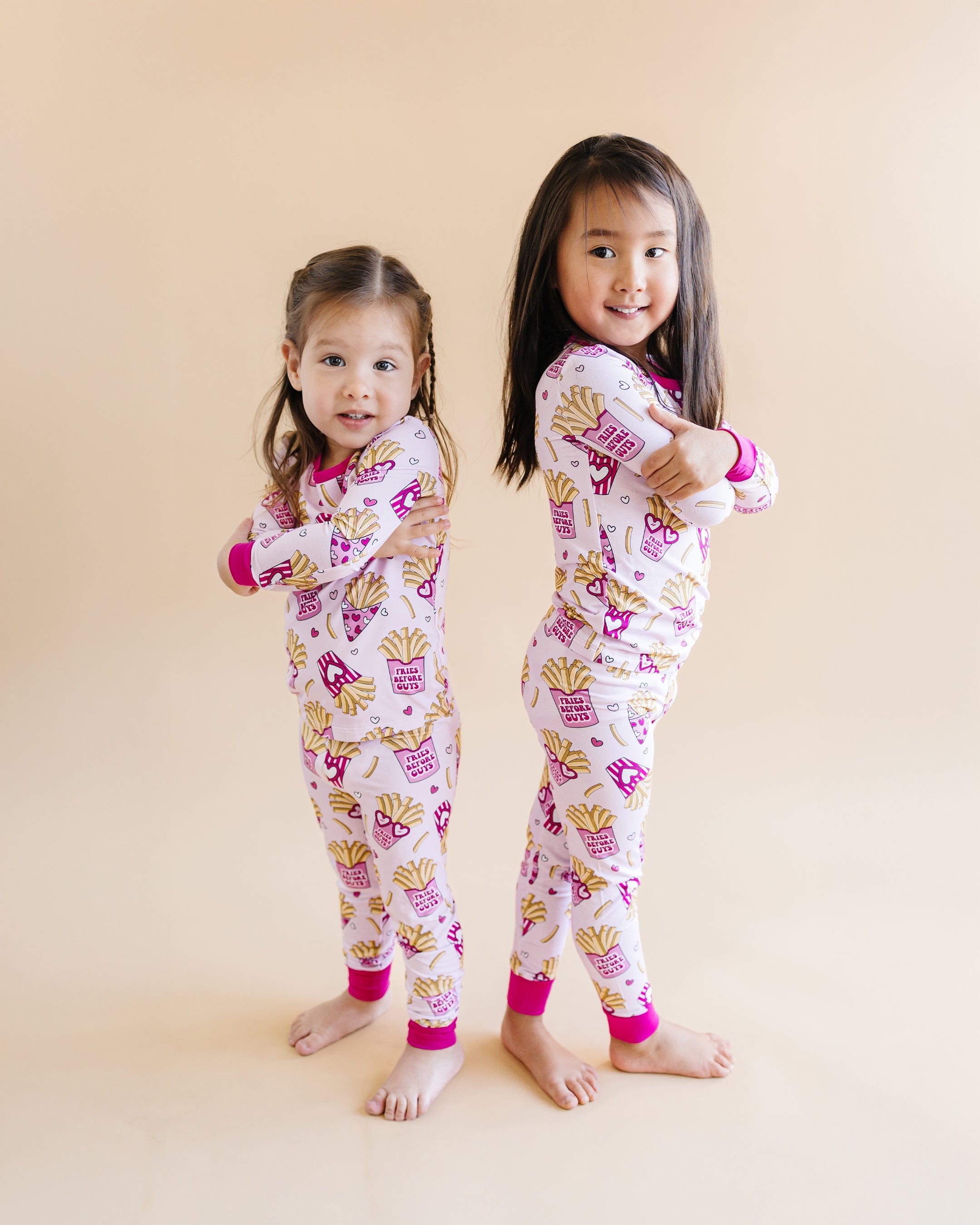 Pajama||Bamboo Two Piece Set Fries Before Guys Lucky Panda