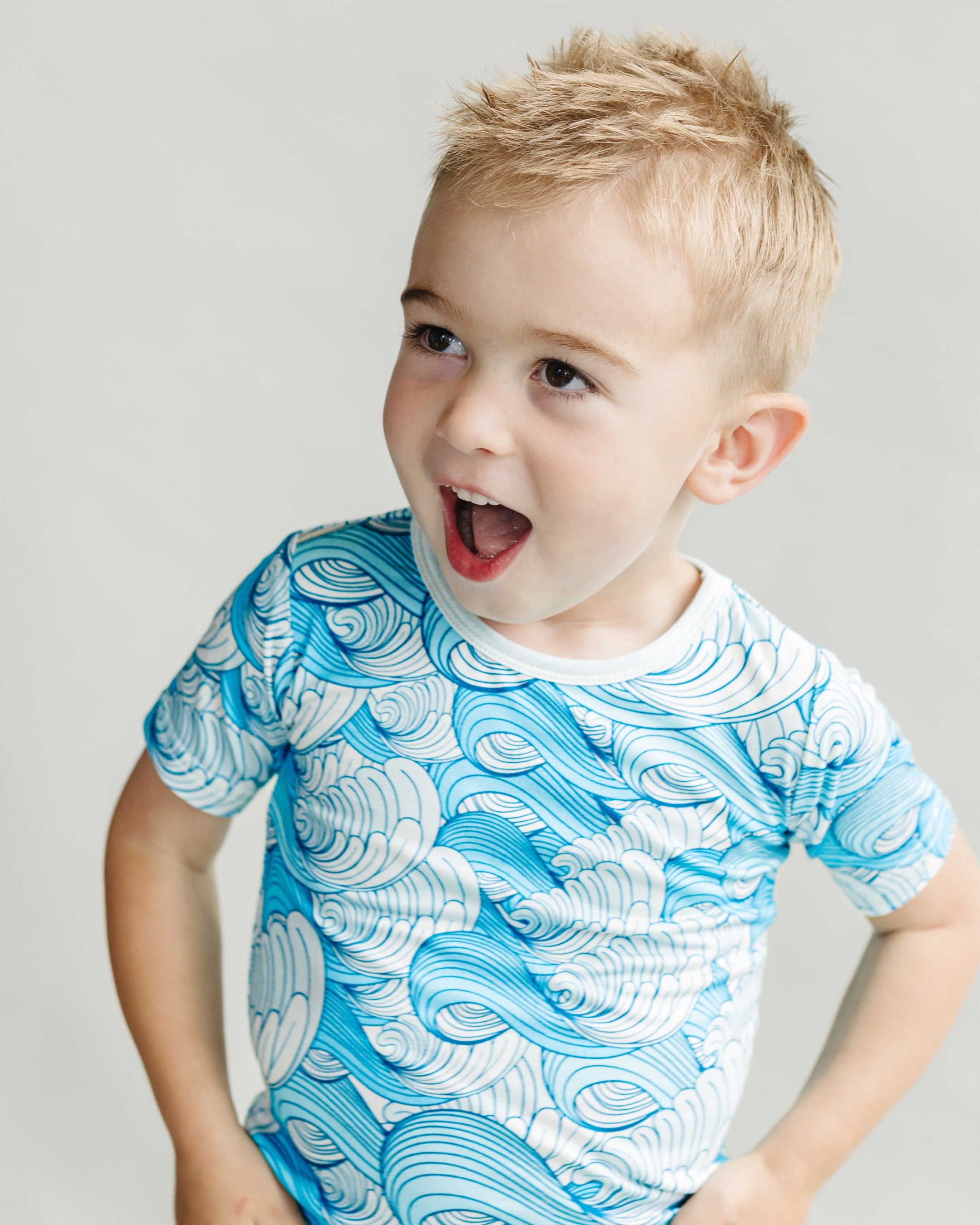 Pijama||Bamboo Shorts Set Lucky Panda Kids