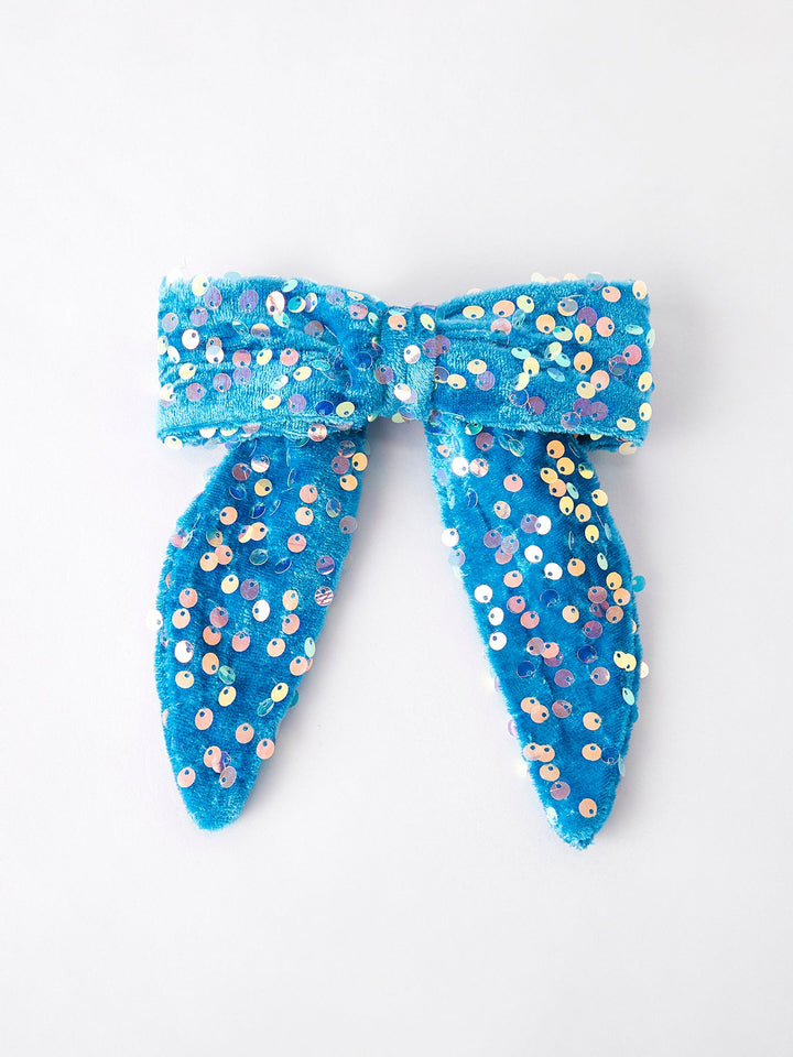 Girls Sequin Bow Hair Clip