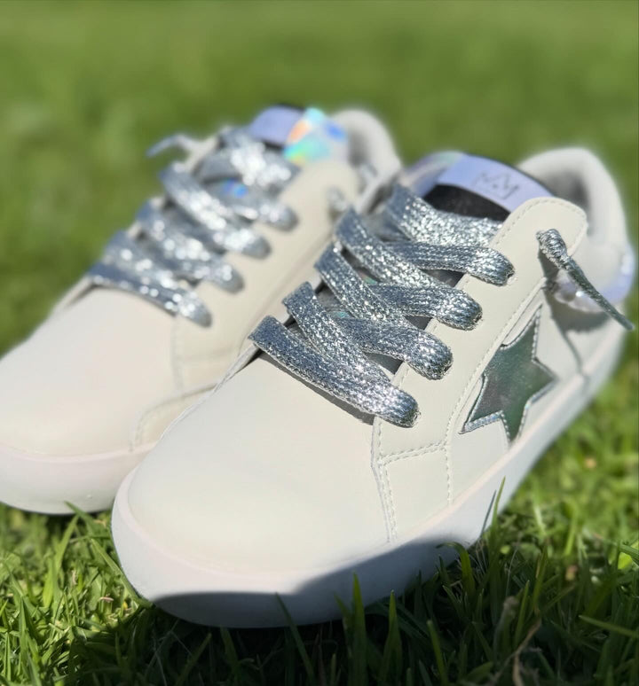 Sneakers- White with Pearls