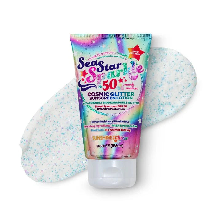 Sunshine & Glitter Sunscreen Cosmic Stardust Pink Travel Gift Set