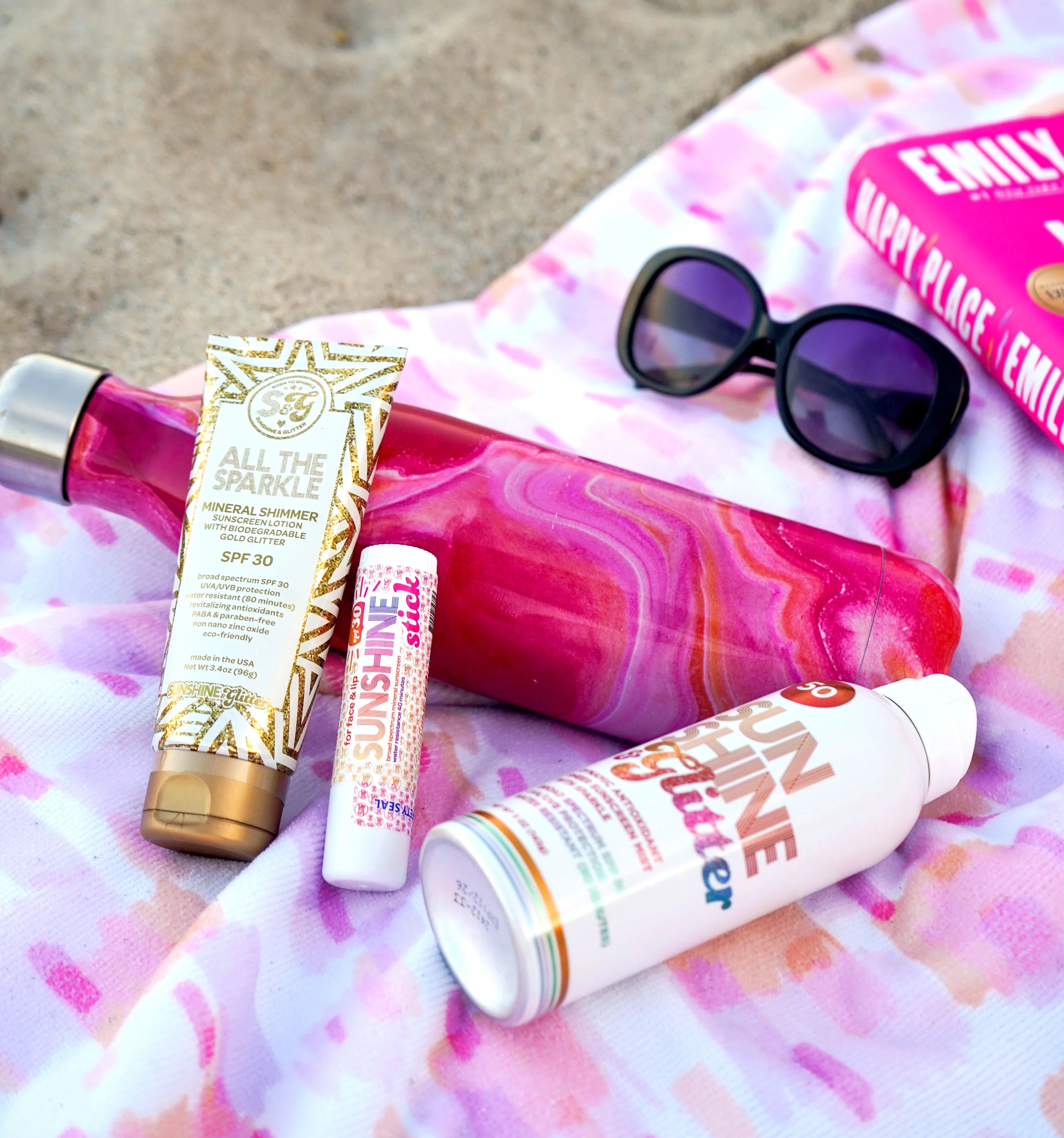 Sunshine & Glitter SPARKLE SHIMMER Sport SPF 50 Mist Sunscreen