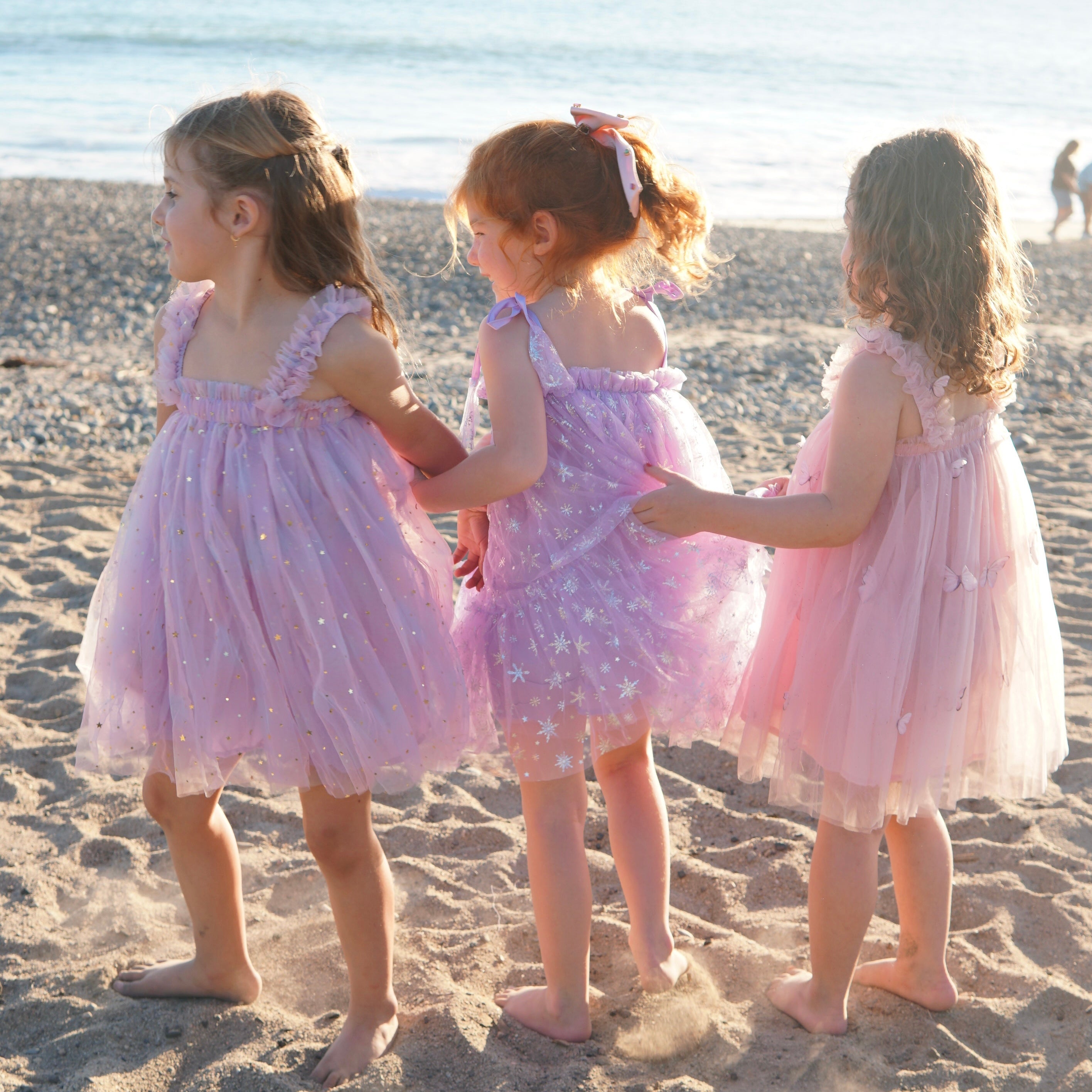 Dress || Pink Butterfly Tulle Dress