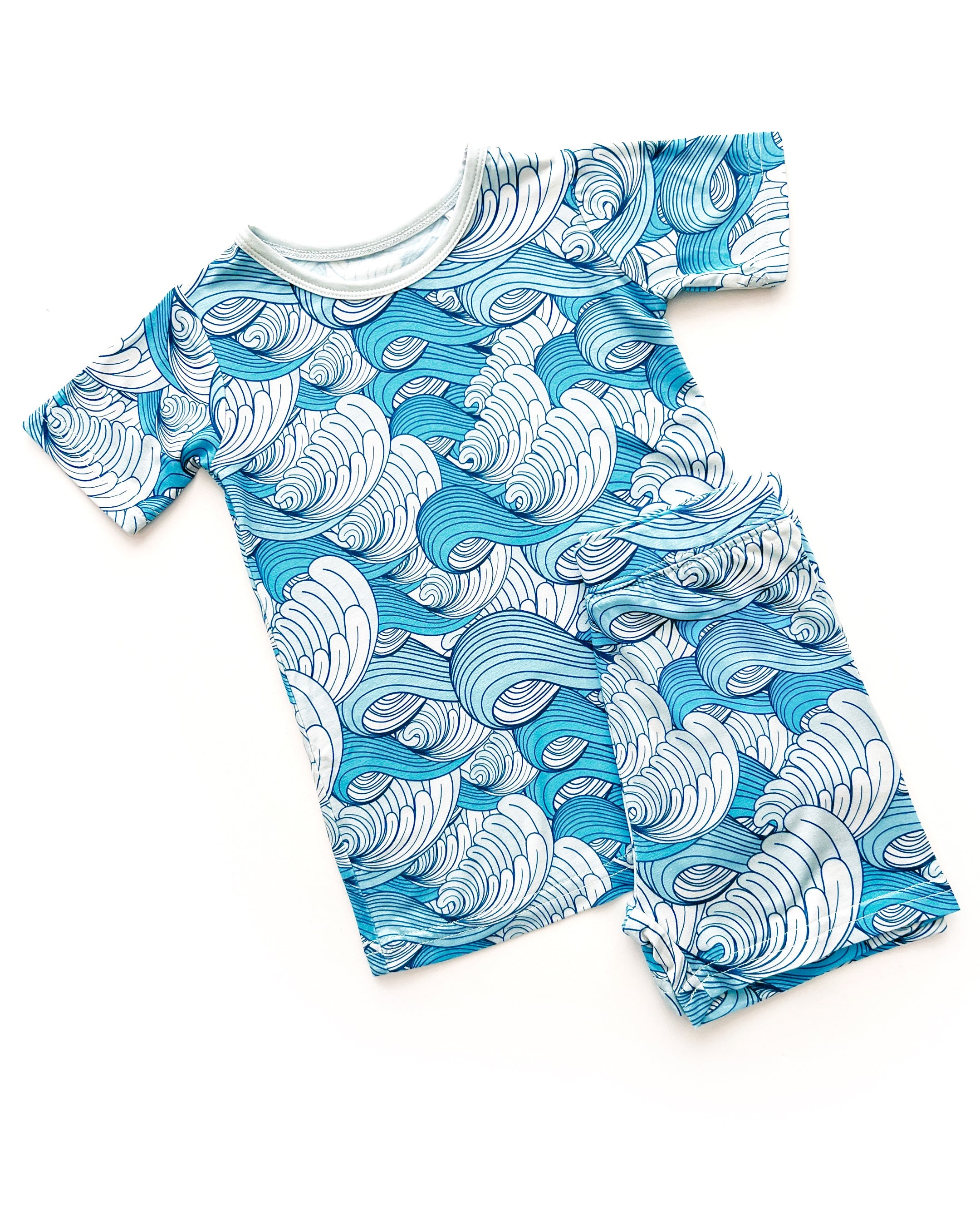 Pijama||Bamboo Shorts Set Lucky Panda Kids