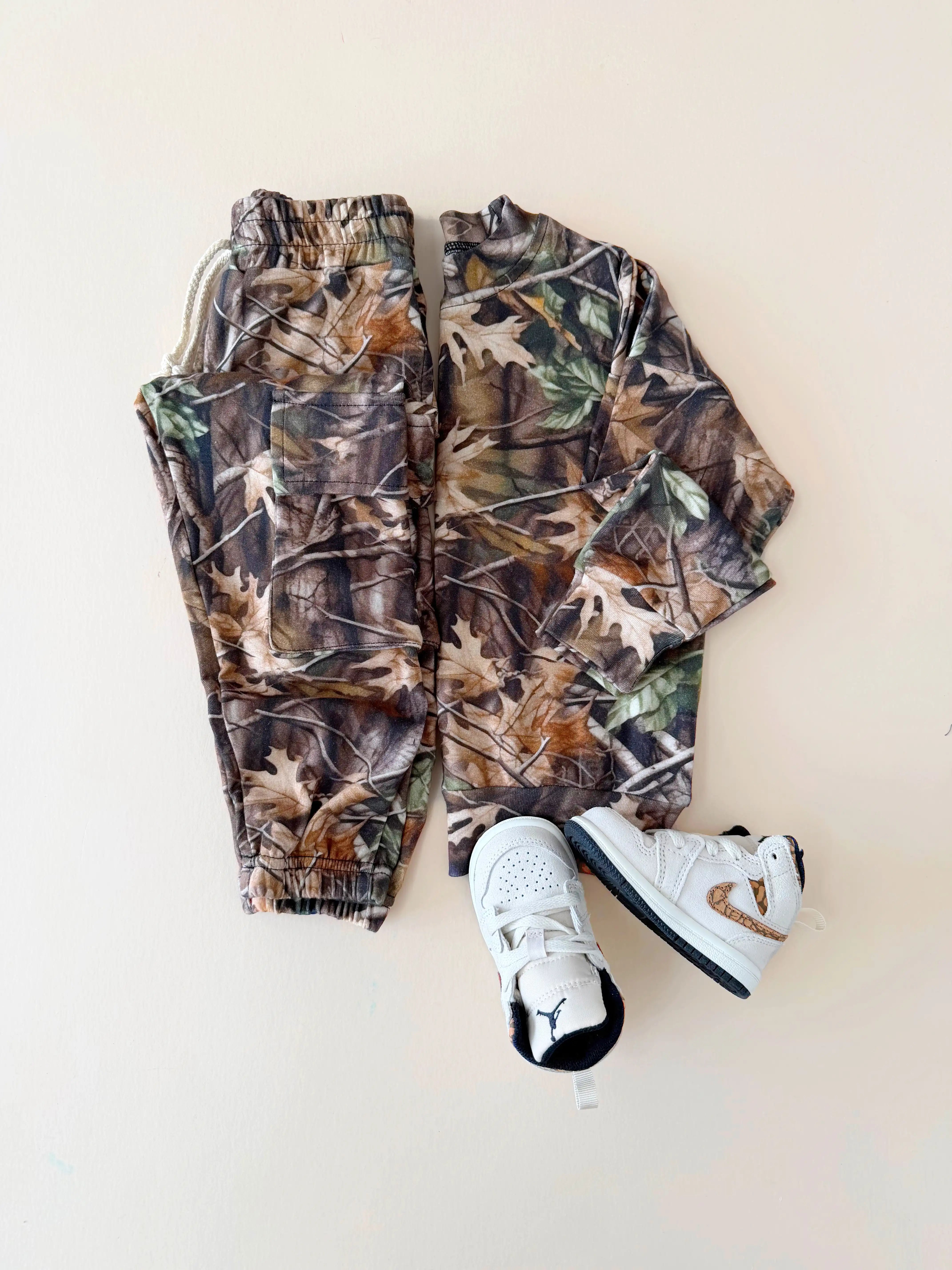 Cargo Jogger Set | Brown Camo