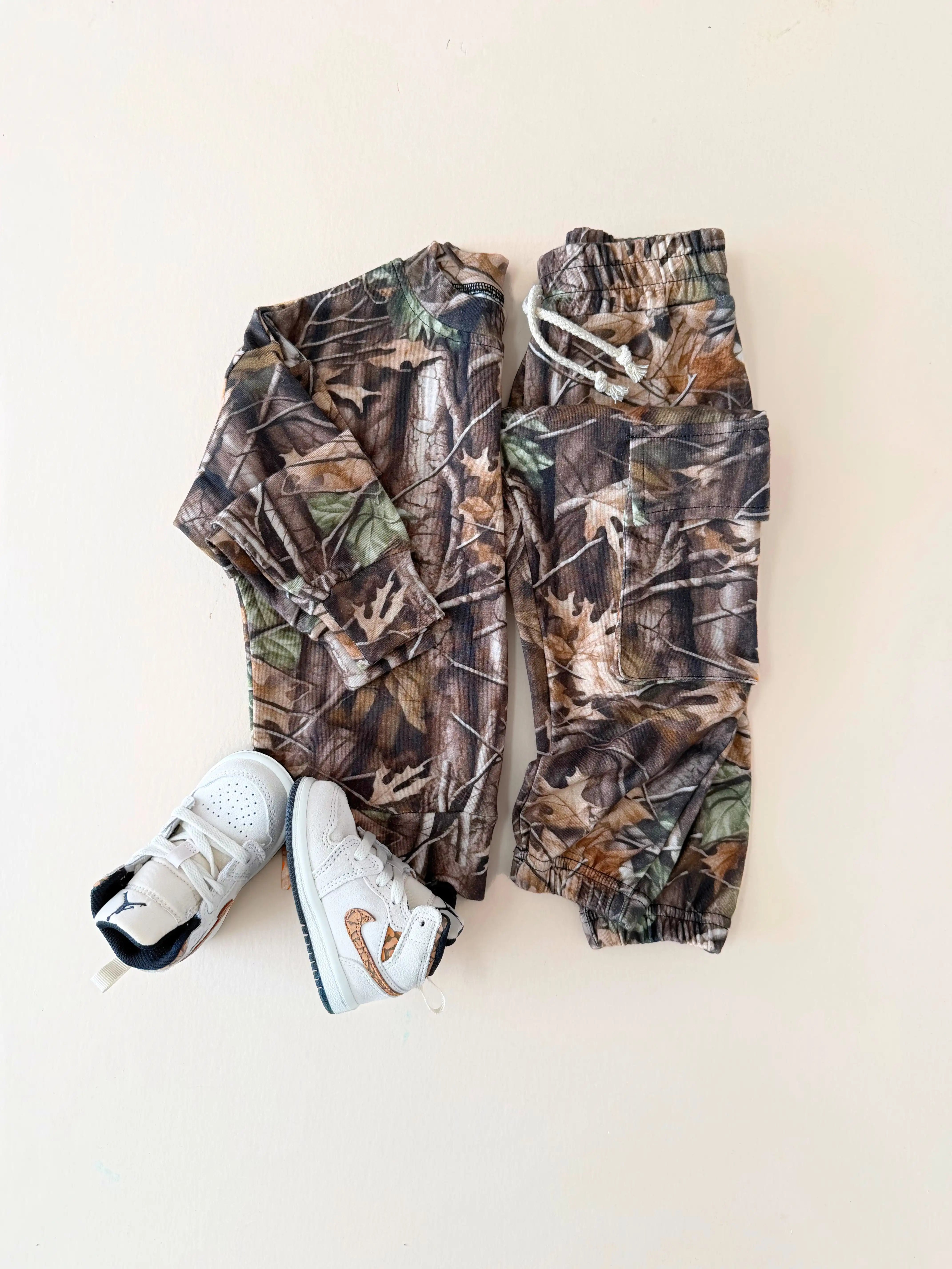 Cargo Jogger Set | Brown Camo