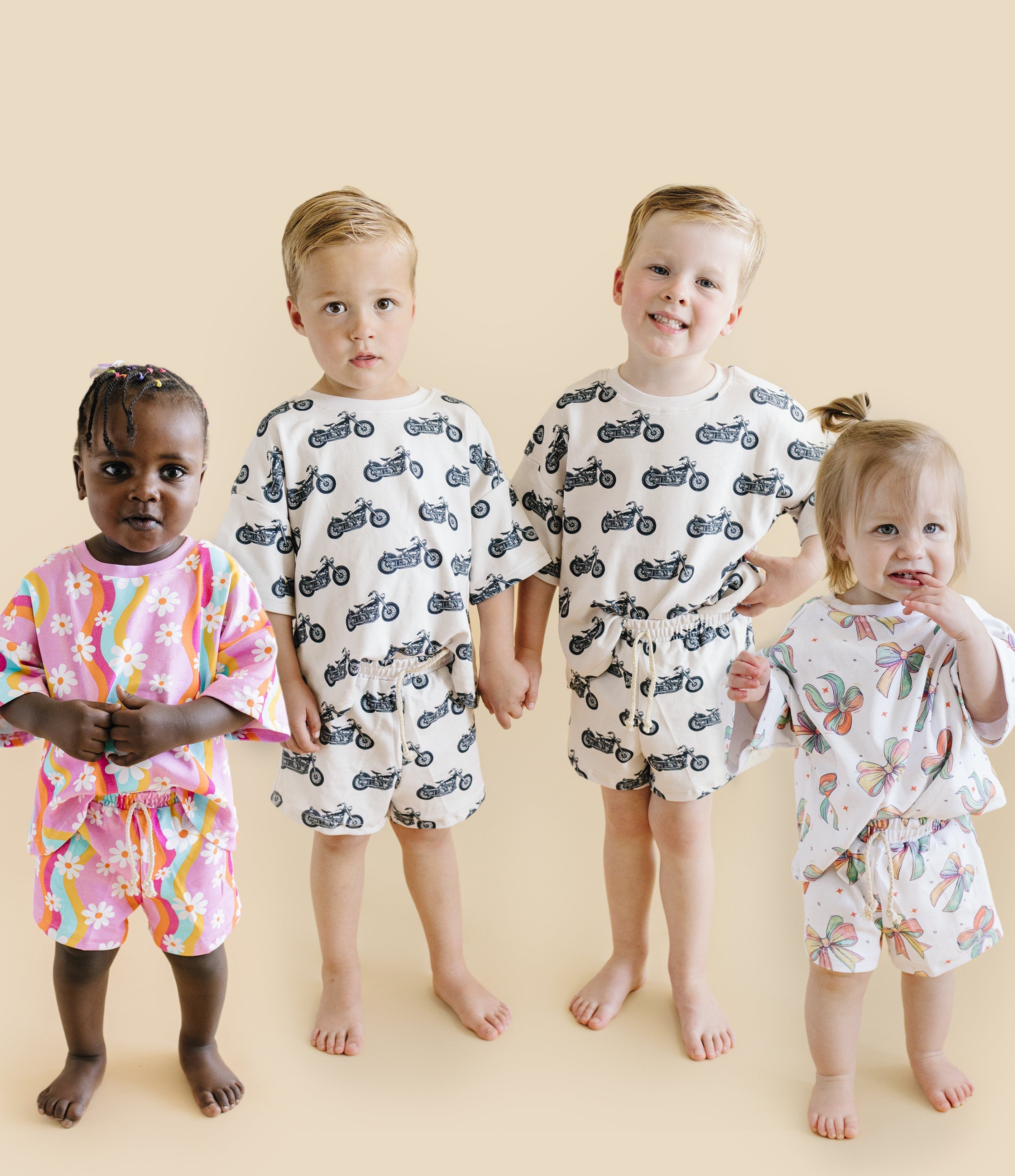 Shorts Set | Born to Ride LUCKY PANDA KIDS
