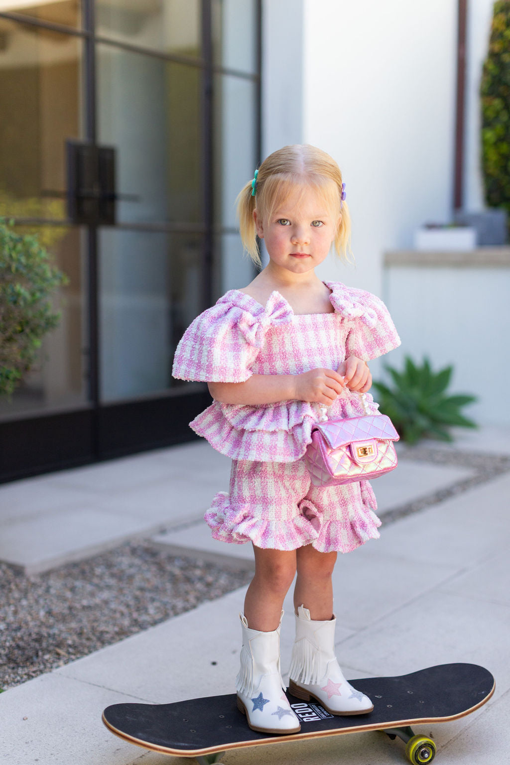 Bag|| Little Trendy Princess  Pink Pearls