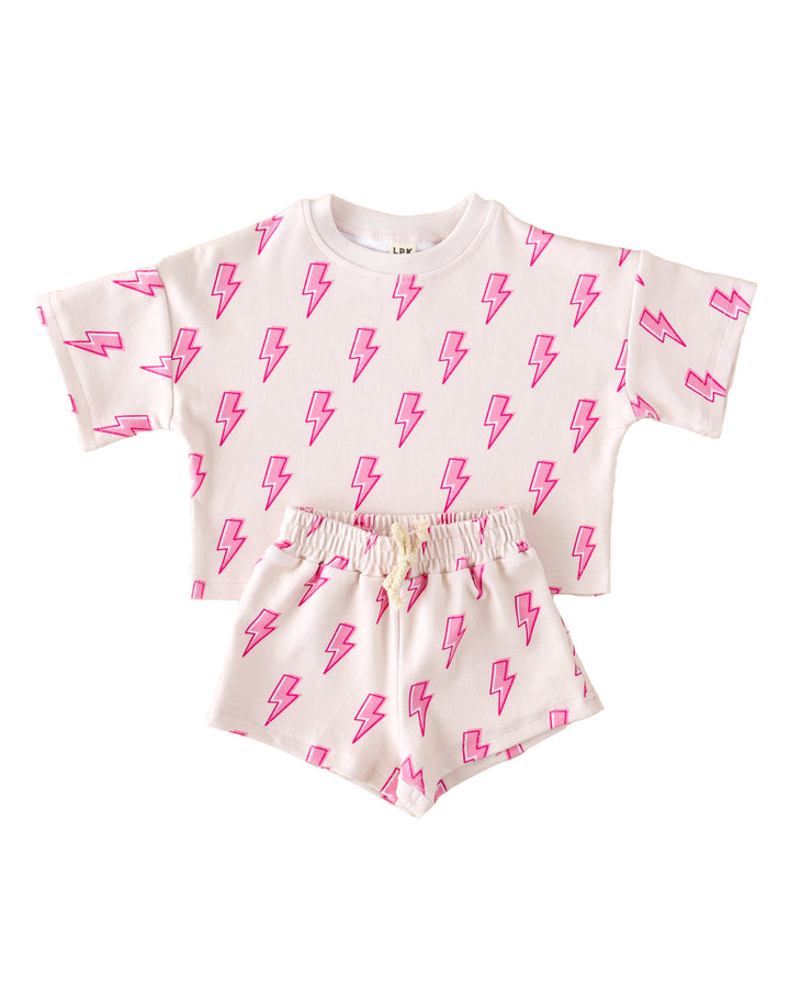 Shorts Set | Pink Bolts