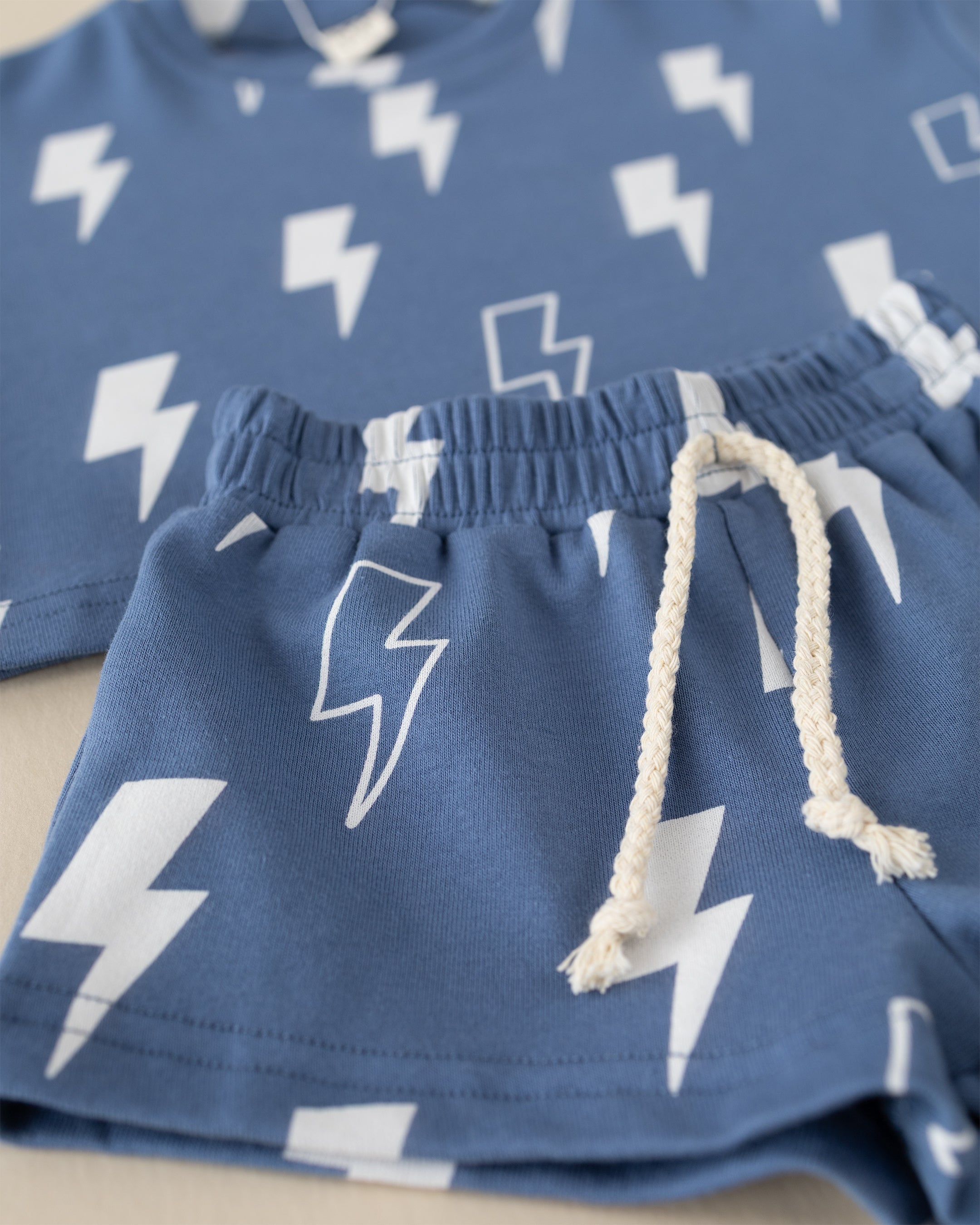 Shorts Set | Blue Bolts LUCKY PANDA KIDS