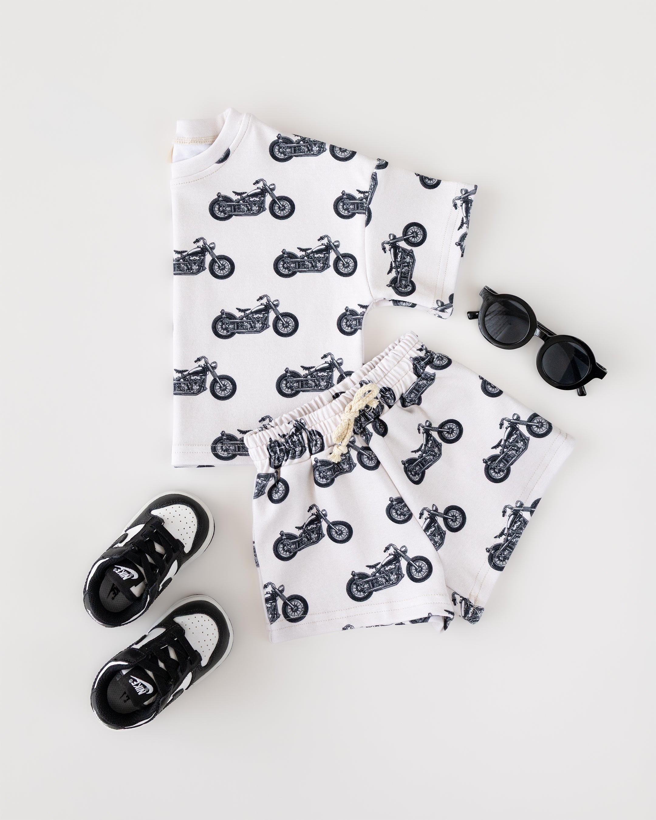 Shorts Set | Born to Ride LUCKY PANDA KIDS