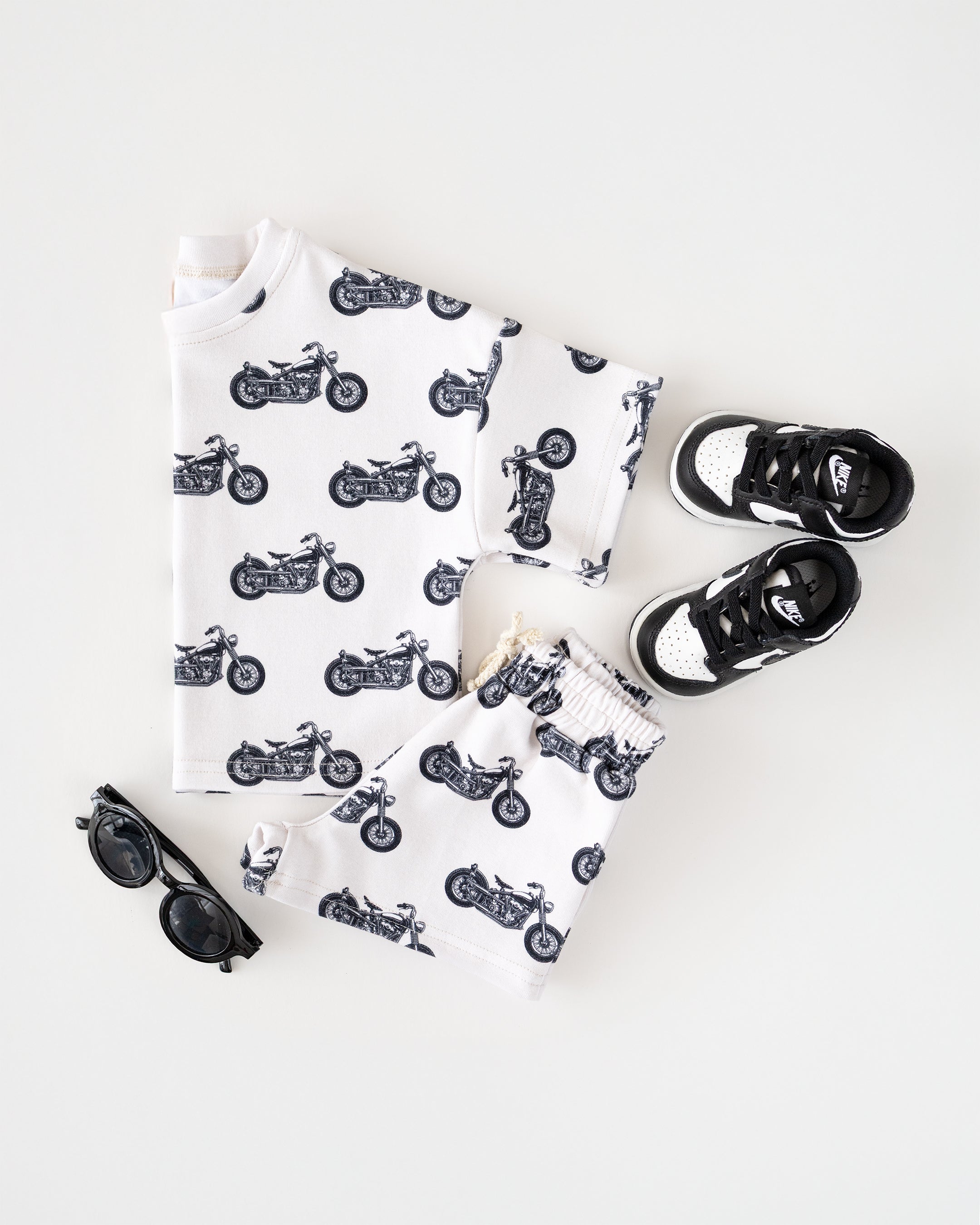 Shorts Set | Born to Ride LUCKY PANDA KIDS