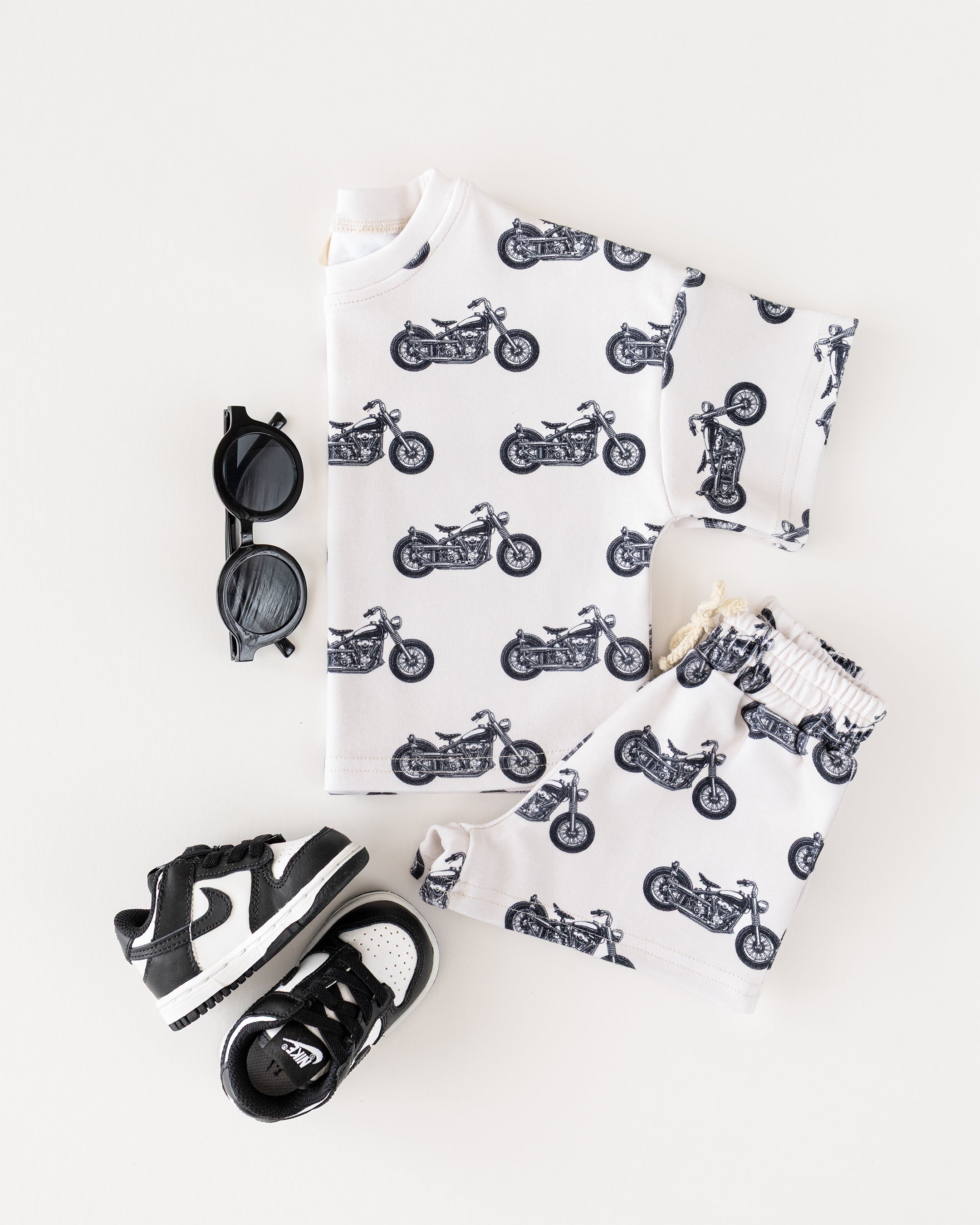 Shorts Set | Born to Ride LUCKY PANDA KIDS