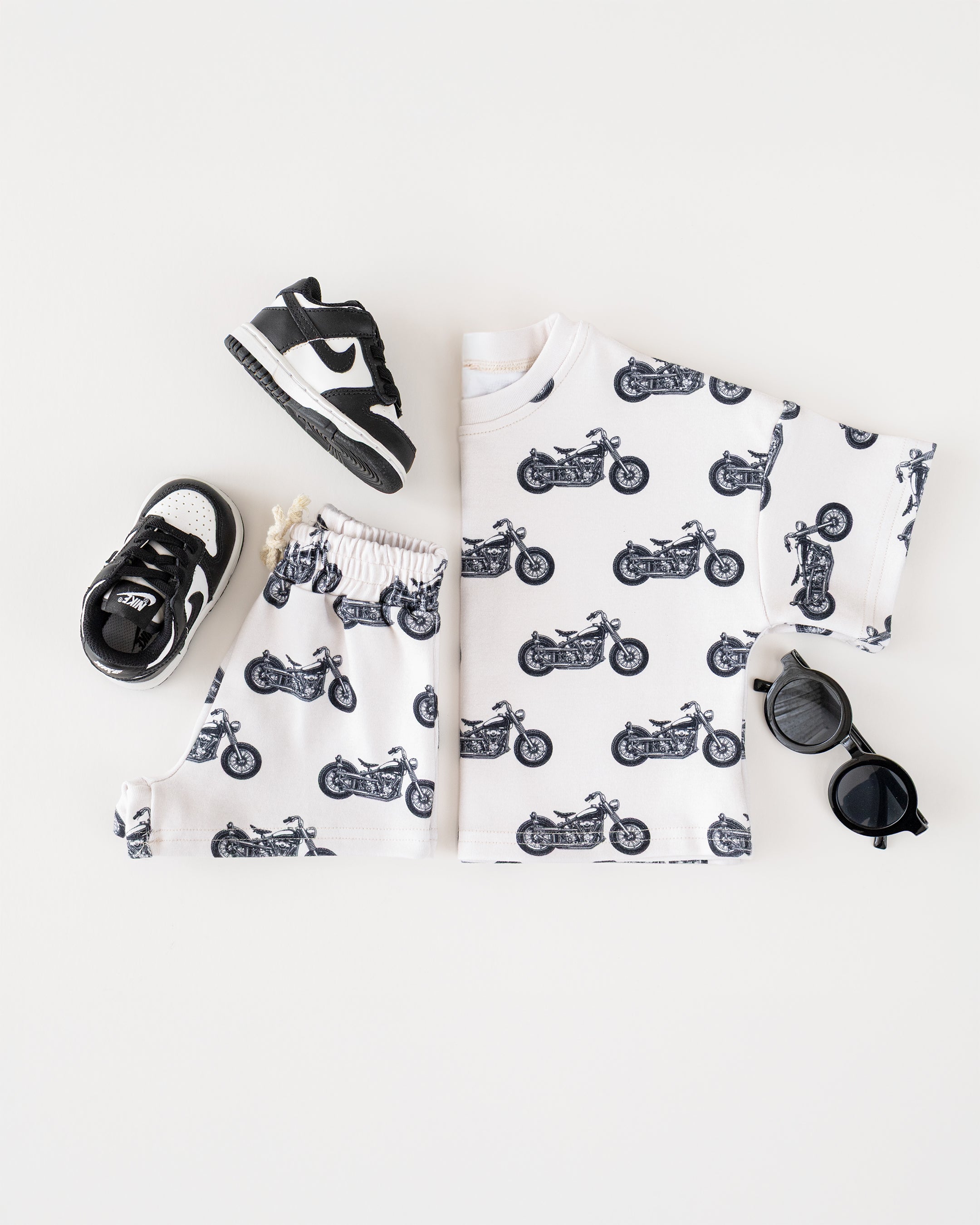 Shorts Set | Born to Ride LUCKY PANDA KIDS