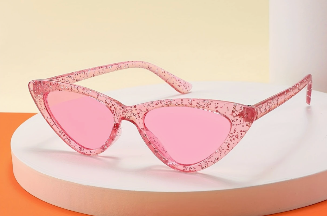 Sunglasses|| Glitter Pink