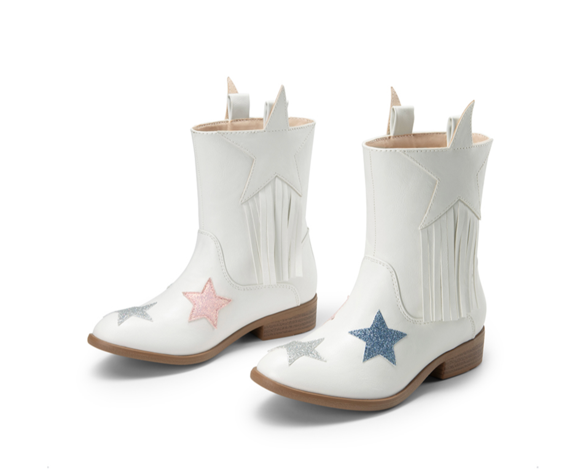White Star Tassel Cowgirl Boots