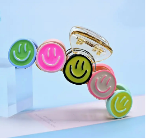 Happy Face Claw Clip