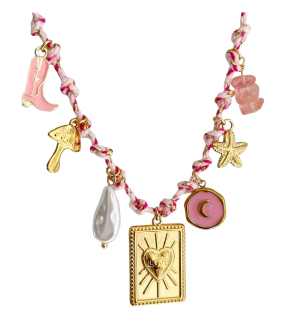Necklace || Pink Magic Charm Necklace