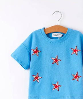 Blue T-shirt  with Stars