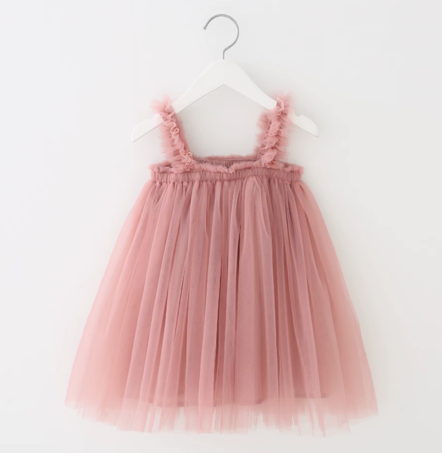 Dress || Blush Tulle Ruffle Dress