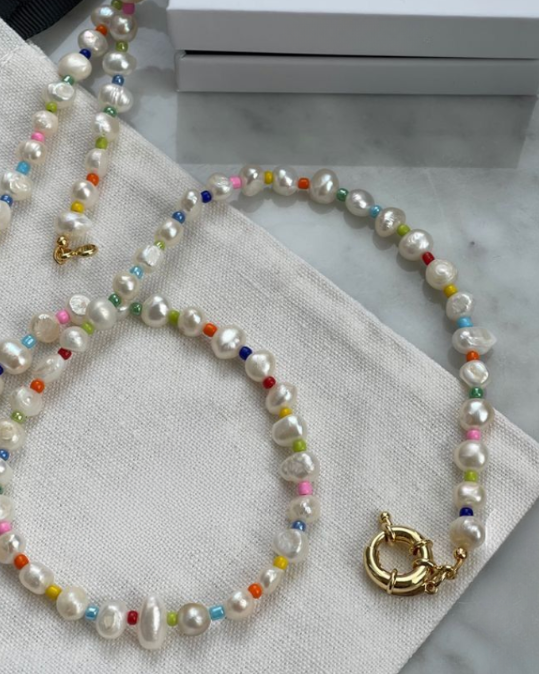 Necklace || Rainbow Pearl