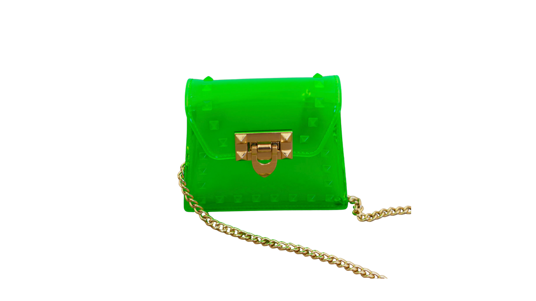 Bag || Rock Stud Neon Green