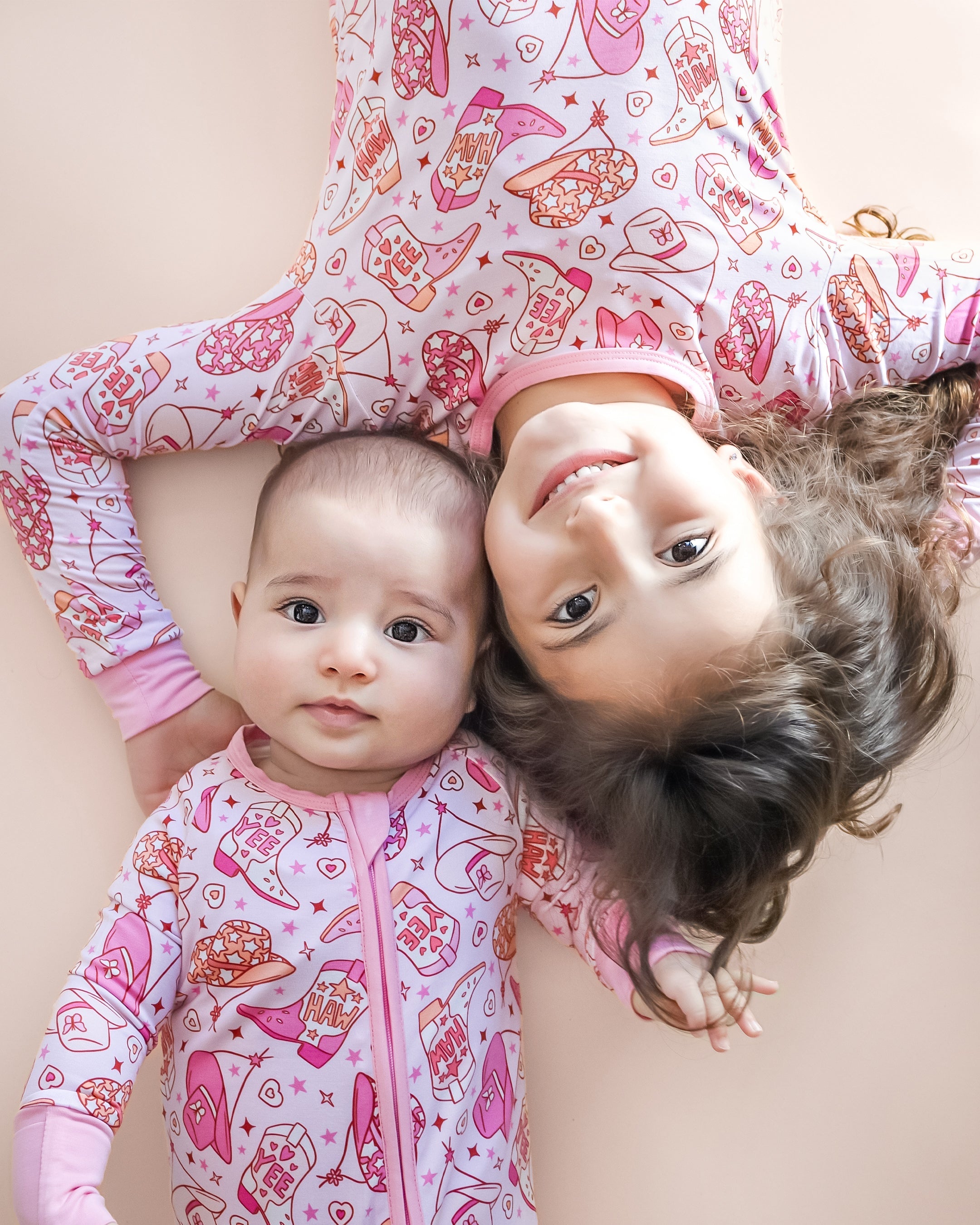 Pajama||Bamboo Two Piece Set Cowgirl Lucky Panda