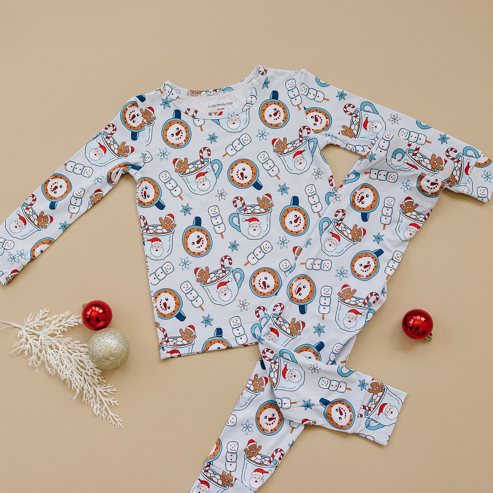 Bamboo Two Piece Set | Merry Munchkins Lucky Panda Kids