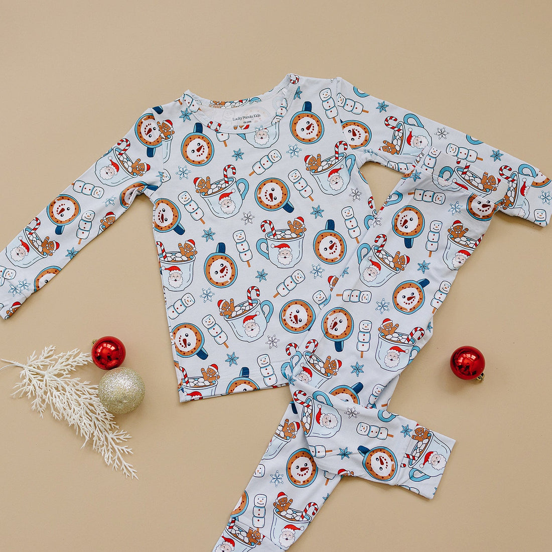 Bamboo Two Piece Set | Merry Munchkins Lucky Panda Kids