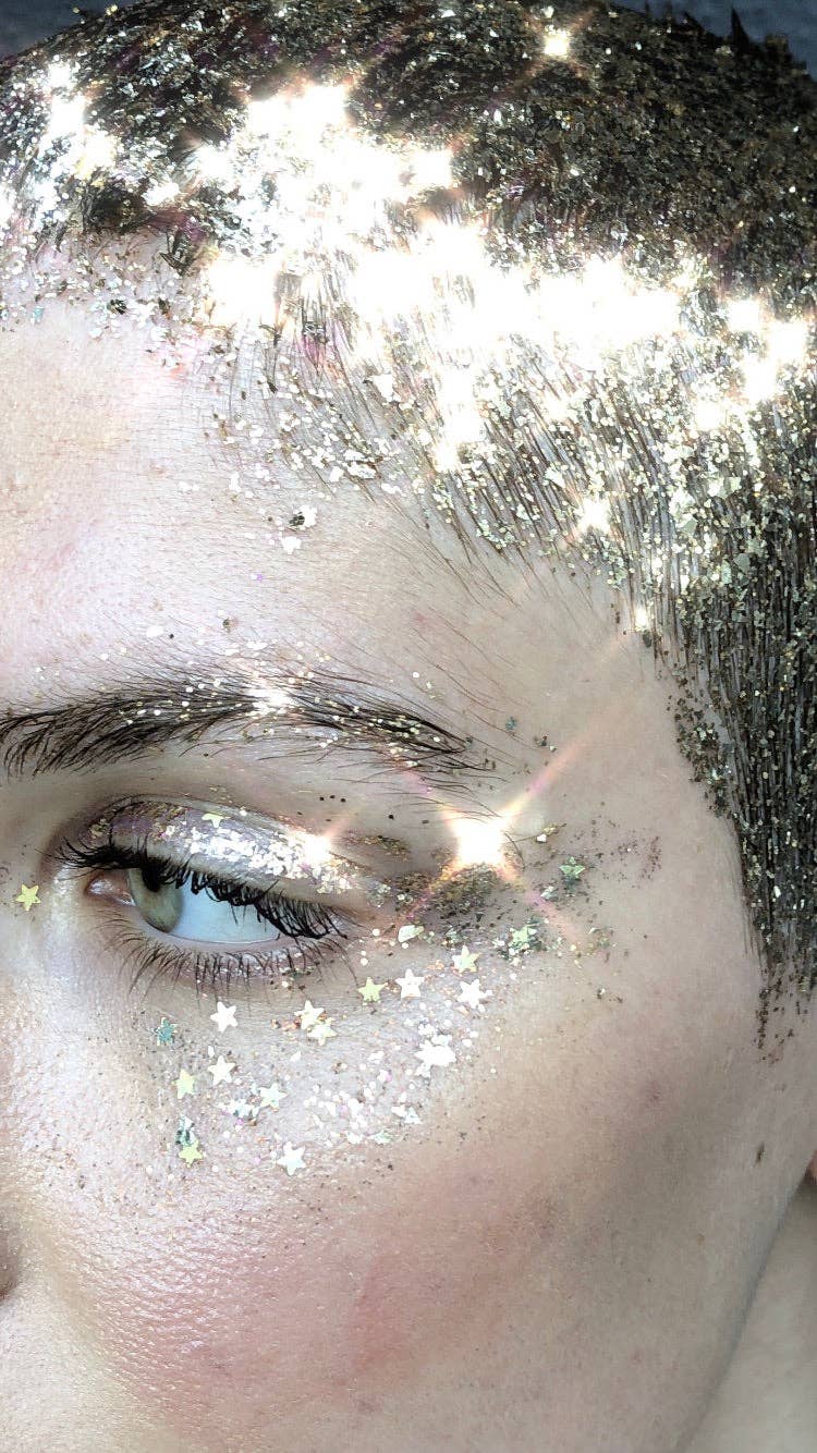 Star Dust Glitter Pot in Gold Dust