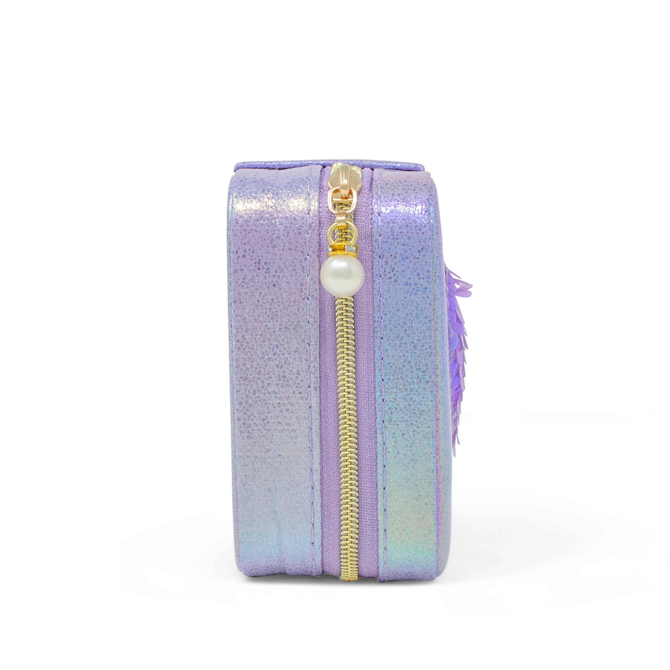 Girl's Sparking Sequin Heart Jewelry Box