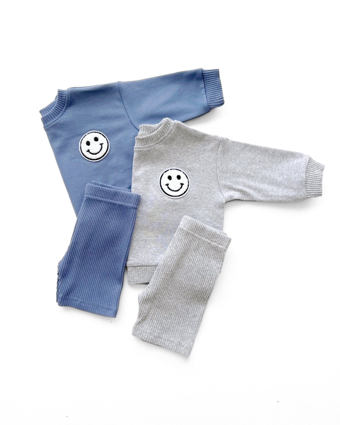 Biker Shorts Set | Blue LUCKY PANDA KIDS