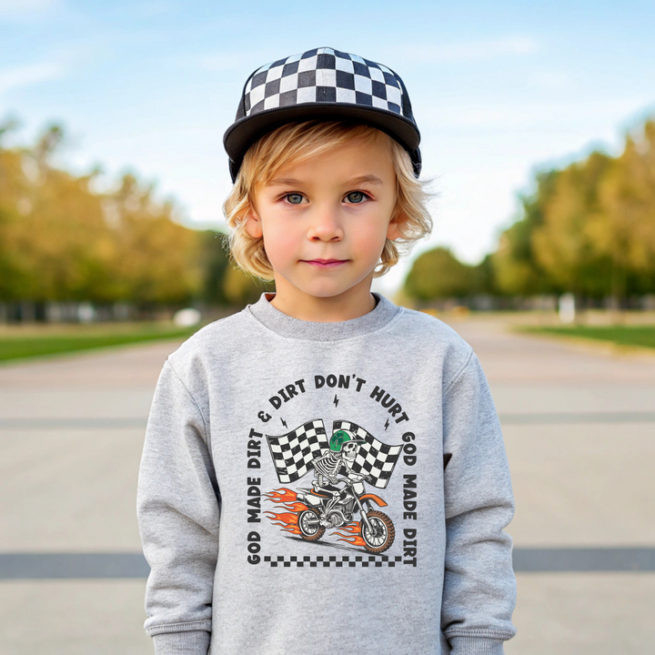 God Made Dirt & Dirt Don't Hurt Toddler Crewneck Sweatshirt