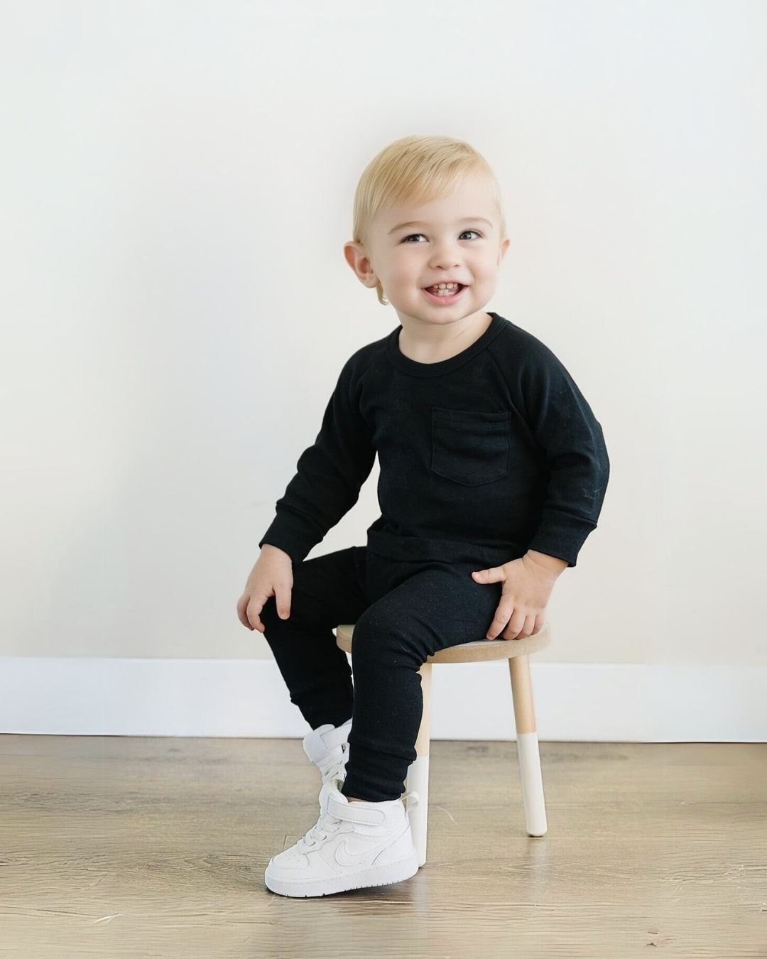 Lounge Set | Black Lucky Panda Kids