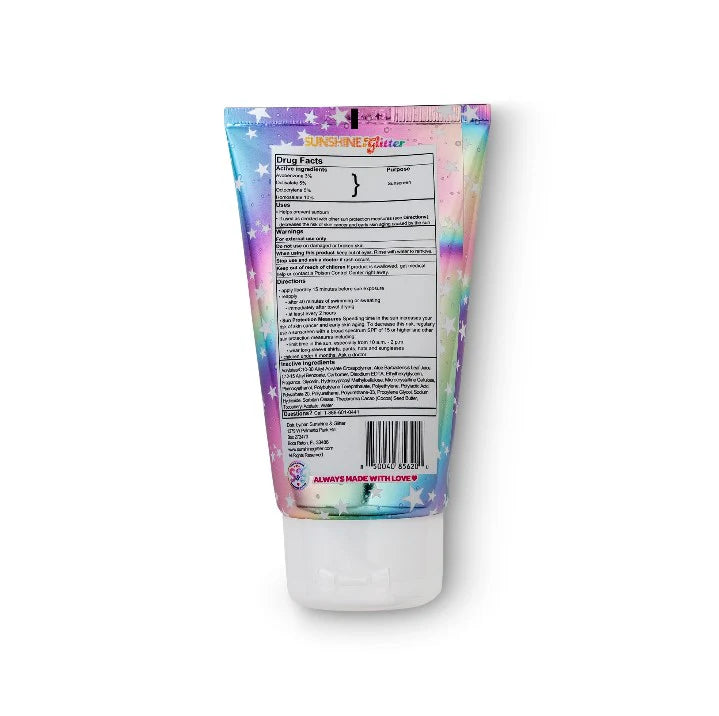 Sunshine & Glitter Sunscreen Cosmic Stardust Pink Travel Gift Set